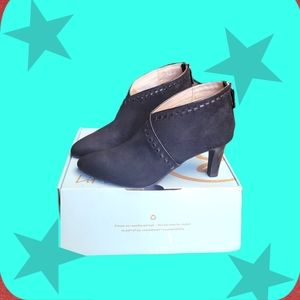 LifeStride Micro Suede Ankle Heel Boots